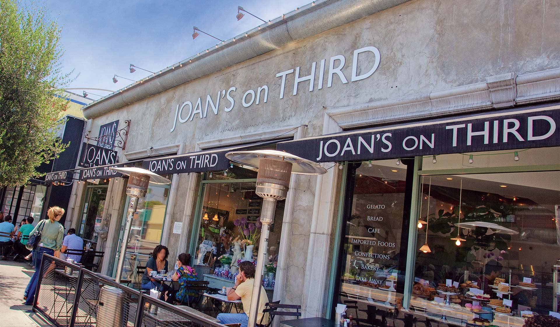 Visit Joans on Third for gourmet marketplace, cafe, and catering services